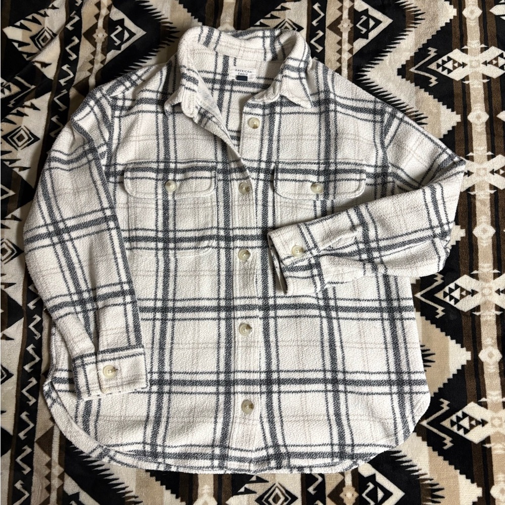 American Eagle flannel shacket